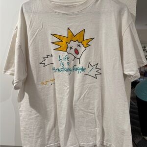 Vintage 1990’s large, white graphic T-shirt